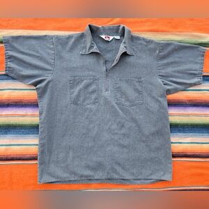 Vintage Ben Davis Half Zip Charcoal Shirt Read